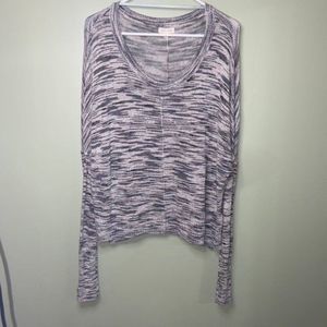 Silence + Noise Anthro Open Knit Grey Sweater M